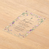 Blumengarten Taufe und Weihnachten Acryleinladungen (Ablage )