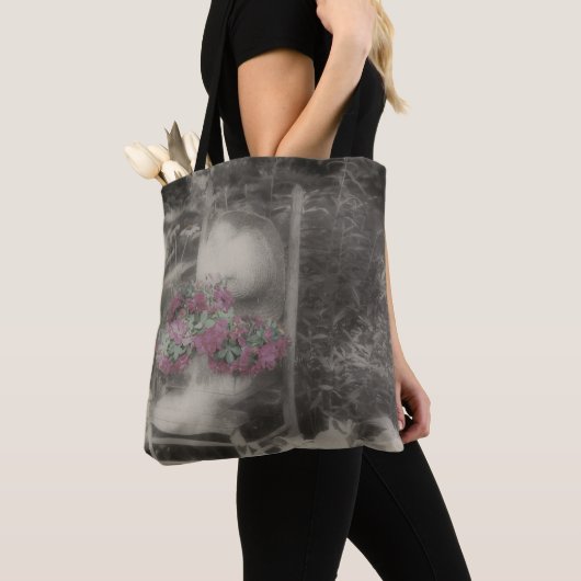 Blumengarten Teilfarbe Tasche (Von Nahem)
