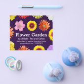 Blumengarten - Tief Lila 25003a Flyer (Einzeln)