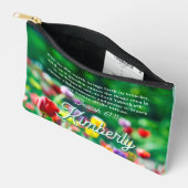 Blumengarten Tulip Bibelschrift Personalisiert Zubehörtasche (Offen)