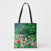Blumengarten Tulip Bibelschrift Tasche (Vorderseite)