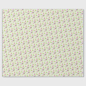 Blumengarten und Drachenfliegenwrapping Geschenkpapier (Flach)