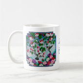 Blumengarten und Hummingbirds Blue Kaffeetasse (Links)