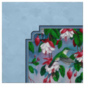Blumengarten und Hummingbirds Blue Stoff (Muster)