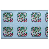 Blumengarten und Hummingbirds Blue Stoff (Yard (91,4 cm))