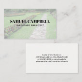 Blumengarten und Spazierweg Visitenkarte (Vorne/Hinten)