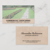 Blumengarten und Spazierweg Visitenkarte (Vorne/Hinten)