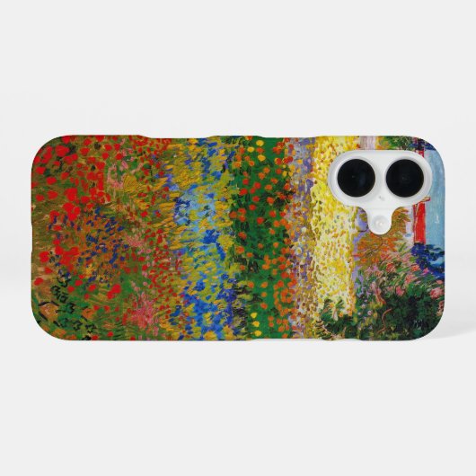Blumengarten, Van Gogh iPhone 16 Hülle (Rückseite (Horizontal))