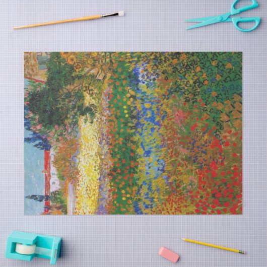Blumengarten, Van Gogh Seidenpapier (Basteln)