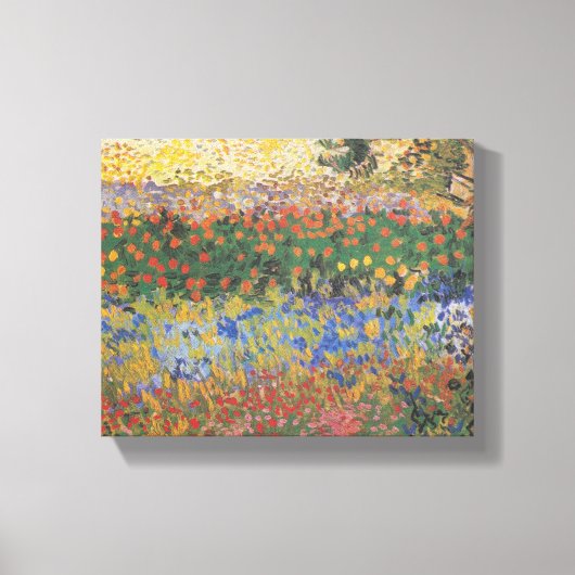 Blumengarten - Vincent van Gogh Leinwanddruck (Vorderseite)