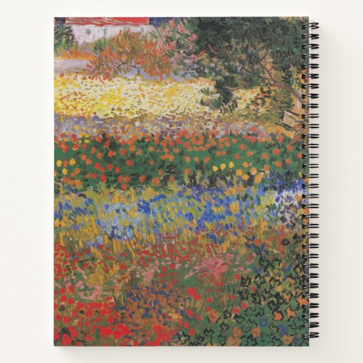 Blumengarten - Vincent van Gogh Notizblock (Rückseite)
