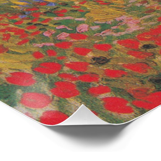 Blumengarten - Vincent van Gogh Poster (Ecke)