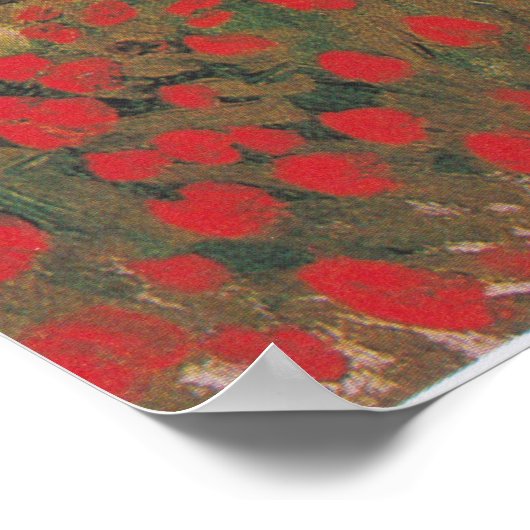 Blumengarten - Vincent van Gogh Poster (Ecke)