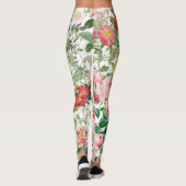 Blumengarten Vintager Frühlingsgarten Rose Leggings (Rückseite)