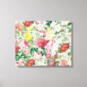 Blumengarten Vintager Frühlingsgarten Rose Leinwanddruck (Vorderseite)