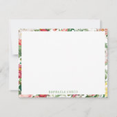 Blumengarten Vintager Frühlingsgarten Rose Mitteilungskarte (Vorderseite)