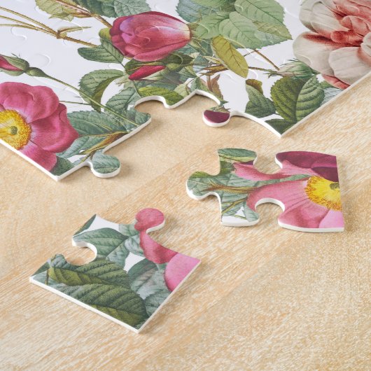 Blumengarten Vintager Frühlingsgarten Rose Puzzle (Seite)