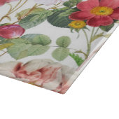 Blumengarten Vintager Frühlingsgarten Rose Schneidebrett (Ecke)