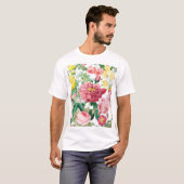 Blumengarten Vintager Frühlingsgarten Rose T-Shirt (Vorne ganz)
