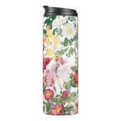 Blumengarten Vintager Frühlingsgarten Rose Thermosbecher (Nach rechts gedreht)