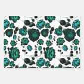 Blumengarten Vintages Muster Geschenkpapier Set (Vorderseite)