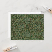 Blumengarten Vintages Ornament Illustration Karte (Vorderseite/Rückseite Beispiel)