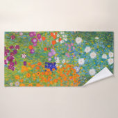 Blumengarten von Gustav Klimt Badehandtuch (Badehandtuch)