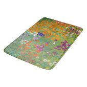 Blumengarten von Gustav Klimt Badematte (Schrägansicht)