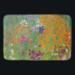 Blumengarten von Gustav Klimt Badematte<br><div class="desc">Bitte besuchen Sie meinen Laden für interessanteres Design und mehr Farbwahl => zazzle.com/colorfulworld*</div>