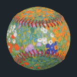 Blumengarten von Gustav Klimt Baseball<br><div class="desc">Schönes farbenfrohes Gemälde eines Blumengartens von Gustav Klimt. Phantastische Farbvariationen und wunderschöne Blume passen einfach wunderschön zu vielen wunderbaren Produkten und Geschenkideen.</div>