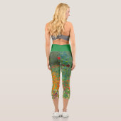 Blumengarten von Gustav Klimt Capri Leggings (Rückseite)