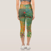 Blumengarten von Gustav Klimt Capri Leggings (Rückseite)