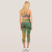 Blumengarten von Gustav Klimt Capri Leggings (Rückseite)