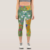 Blumengarten von Gustav Klimt  Capri Leggings (Vorderseite)