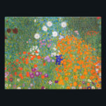 Blumengarten von Gustav Klimt Fotodruck<br><div class="desc">Schönes farbenfrohes Gemälde eines Blumengartens von Gustav Klimt. Phantastische Farbvariationen und wunderschöne Blume passen einfach wunderschön zu vielen wunderbaren Produkten und Geschenkideen.</div>