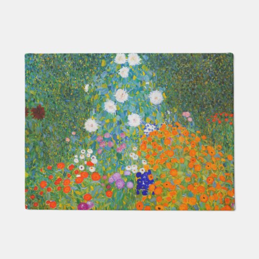 Blumengarten von Gustav Klimt Fußmatte (Vorderseite)