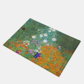 Blumengarten von Gustav Klimt Fußmatte (Schrägansicht)