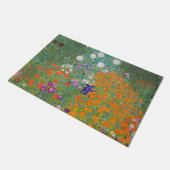 Blumengarten (von Gustav Klimt) Fußmatte (Schrägansicht)