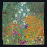 Blumengarten von Gustav Klimt Halstuch<br><div class="desc">Schönes farbenfrohes Gemälde eines Blumengartens von Gustav Klimt. Phantastische Farbvariationen und wunderschöne Blume passen einfach wunderschön zu vielen wunderbaren Produkten und Geschenkideen.</div>