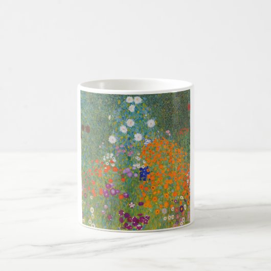 Blumengarten (von Gustav Klimt) Kaffeetasse (Mittel)