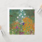 Blumengarten (von Gustav Klimt) Karte (Vorderseite/Rückseite Beispiel)