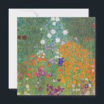 Blumengarten (von Gustav Klimt) Karte<br><div class="desc">Dieses Design zeigt ein Gemälde des österreichischen Künstlers Gustav Klimt (1862-1918). Es ist eine Darstellung eines wunderschönen Blumengartens im typisch impressionistischen Stil Klimts. Die Blume sehen fast so aus, als wären sie überfüllt, und es ist unmöglich, sich von ihrer Schönheit nicht zu überwältigen. Die ursprüngliche Arbeit wurde 1907 abgeschlossen und...</div>