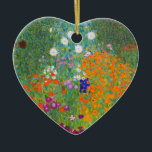 Blumengarten von Gustav Klimt Keramik Ornament<br><div class="desc">Bitte besuchen Sie mein Geschäft für mehr interessantes Design und mehr Farbwahl. => zazzle.com/colorfulworld*</div>