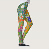 Blumengarten von Gustav Klimt Leggings (Rechts)
