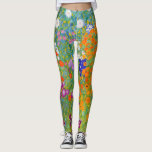 Blumengarten von Gustav Klimt Leggings<br><div class="desc">Bitte besuchen Sie mein Geschäft für mehr interessantes Design und mehr Farbwahl.
=> zazzle.com/colorfulworld*</div>