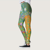 Blumengarten von Gustav Klimt Leggings (Links)