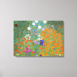 Blumengarten von Gustav Klimt Leinwanddruck