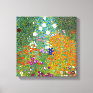 Blumengarten von Gustav Klimt Leinwanddruck