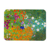 Blumengarten von Gustav Klimt,Magnet Magnet (Horizontal)