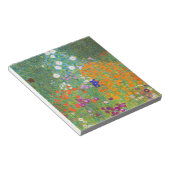 Blumengarten von Gustav Klimt Notizblock (angewinkelt)